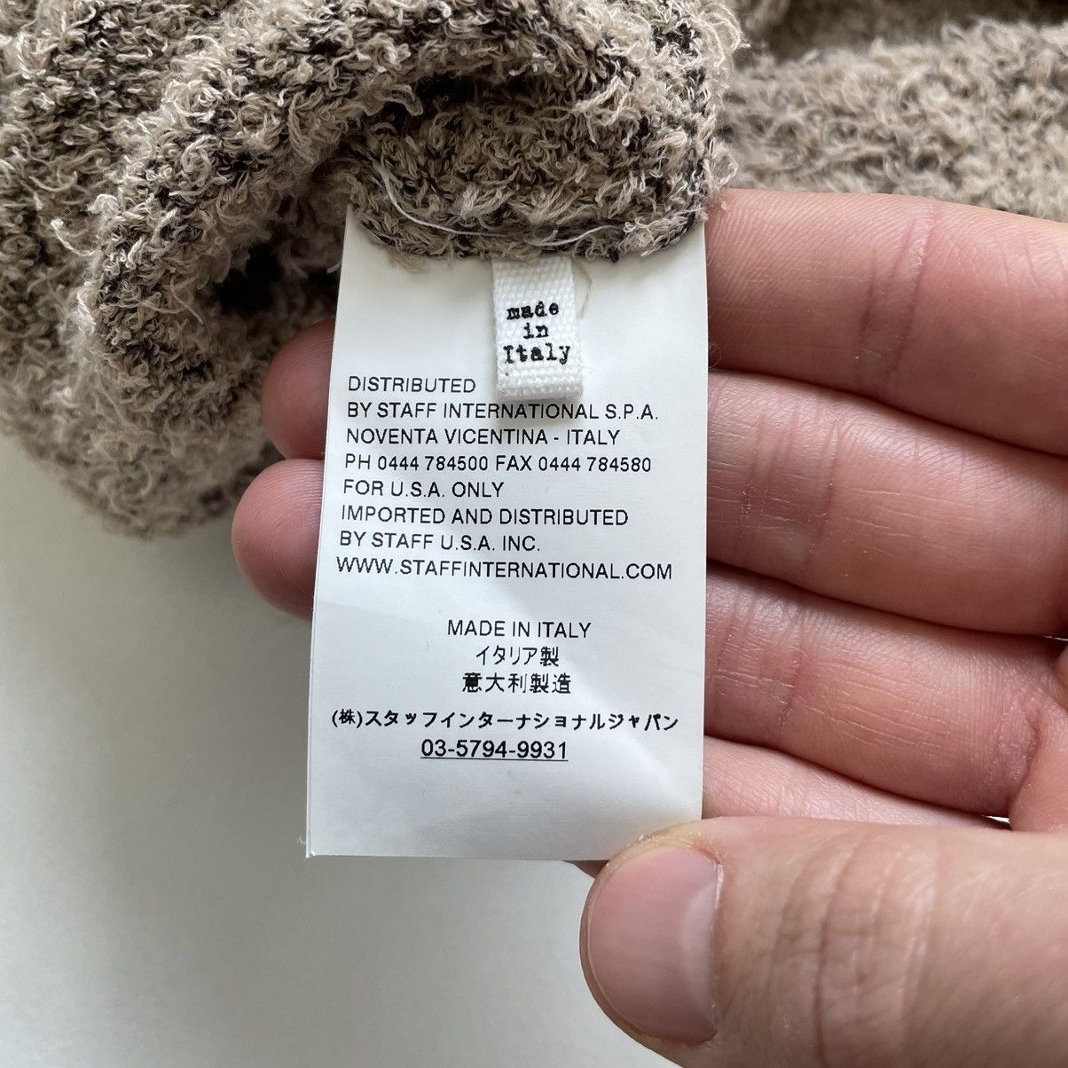 Maison Margiela S/S 15 Beige/Black ‘Boucle’ Sweater Size US M / EU 48-50 / 2 - 8 Thumbnail