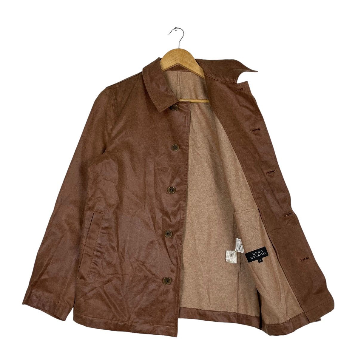 Japanese Brand × Melrose × Vintage 💥MELROSE RICH BROWN BUTTON JACKET Size US M / EU 48-50 / 2 - 9 Thumbnail
