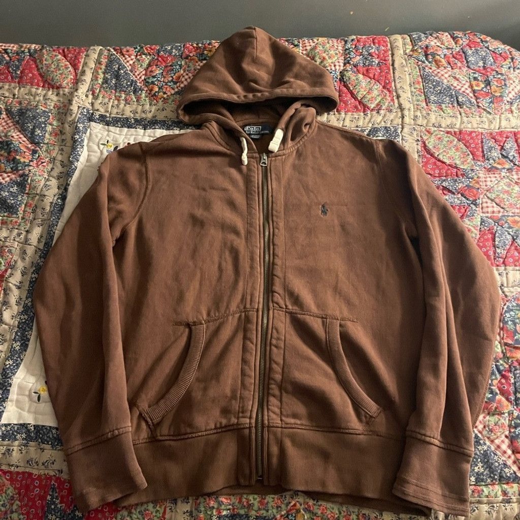Polo Ralph Lauren Polo Ralph Lauren Brown Hooded Men's Sweater size M Size US M / EU 48-50 / 2 - 1 Thumbnail