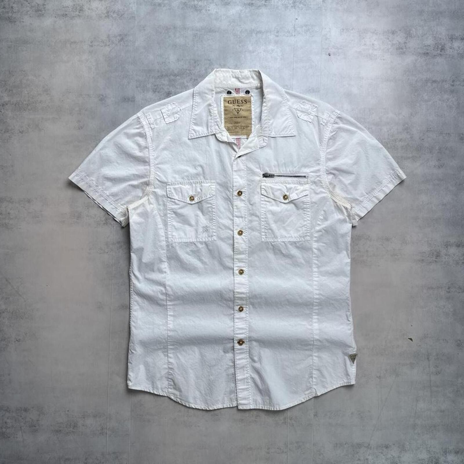 Guess Y2K Guess 00s Grunge Button Up White shirt Size US M / EU 48-50 / 2 - 1 Thumbnail
