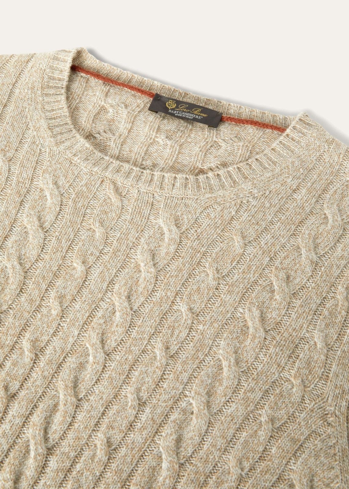 Loro Piana o1srvl11e1224 Girocollo Crewneck Sweater in Light Beige Size US S / EU 44-46 / 1 - 3 Thumbnail