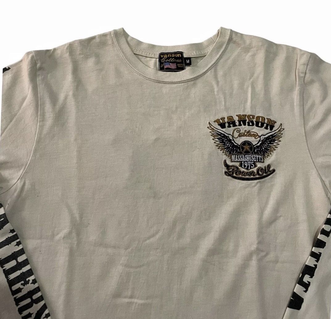 Vanson Leathers VANSON LEATHER Motorcycle Long Sleeve Tshirt Beige Size US M / EU 48-50 / 2 - 5 Thumbnail