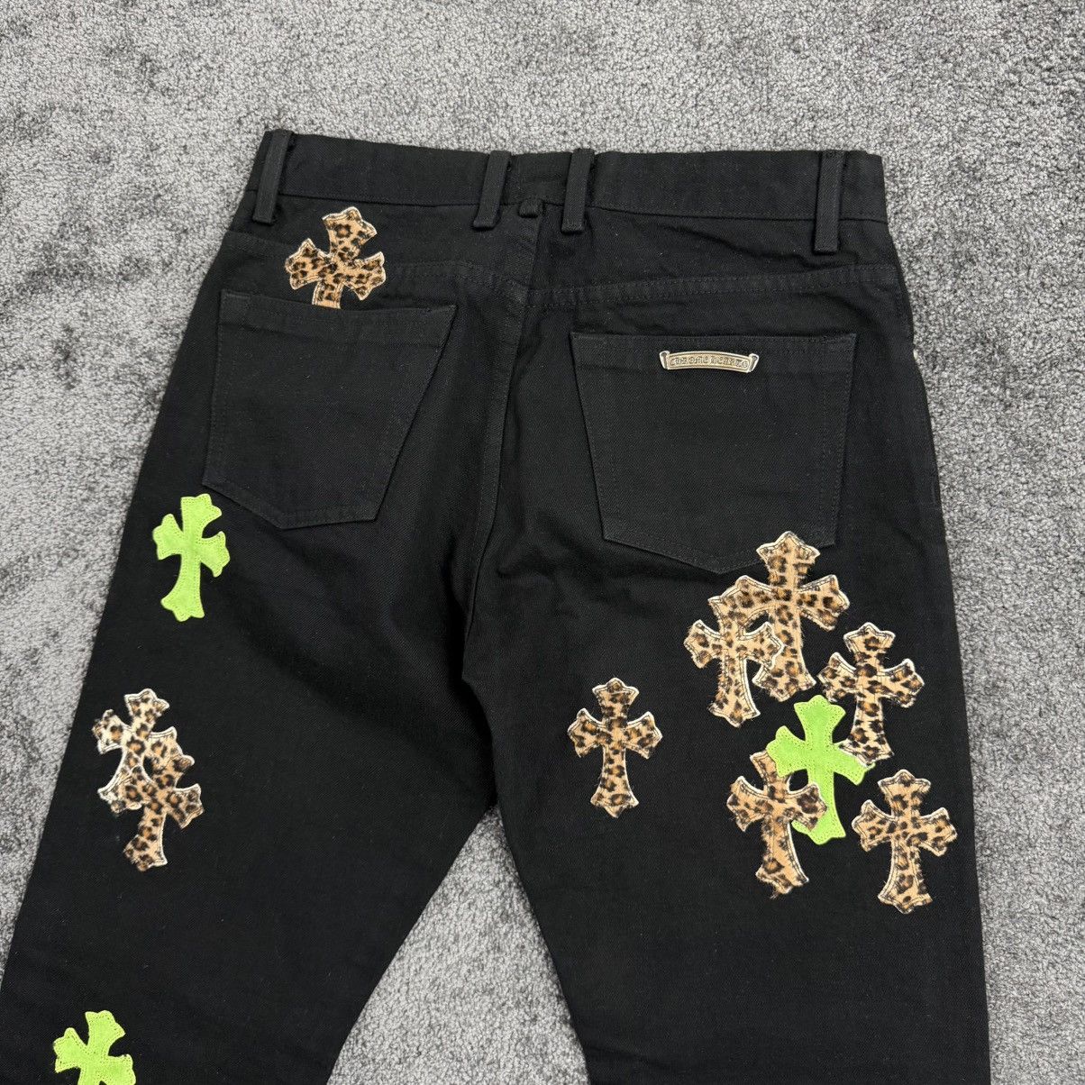 Chrome Hearts Chrome Hearts Cheetah & Green Cross Patch Jeans Size US 30 / EU 46 - 3 Thumbnail
