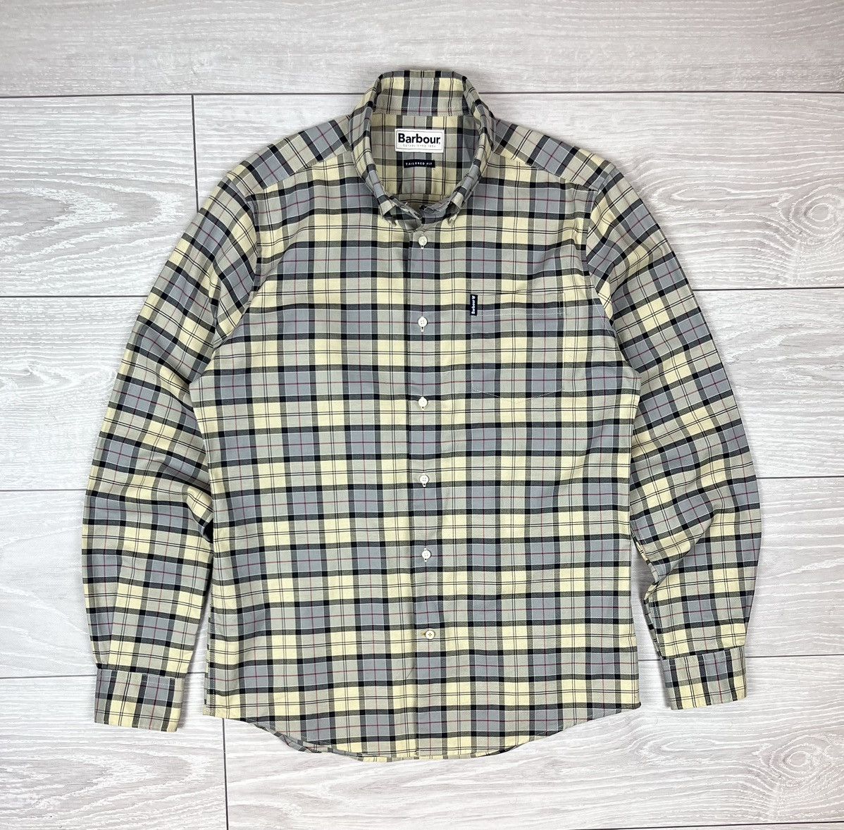 Barbour x4 Barbour Tailored Flannel Checkered Button Shirt M Size Size US M / EU 48-50 / 2 - 4 Thumbnail