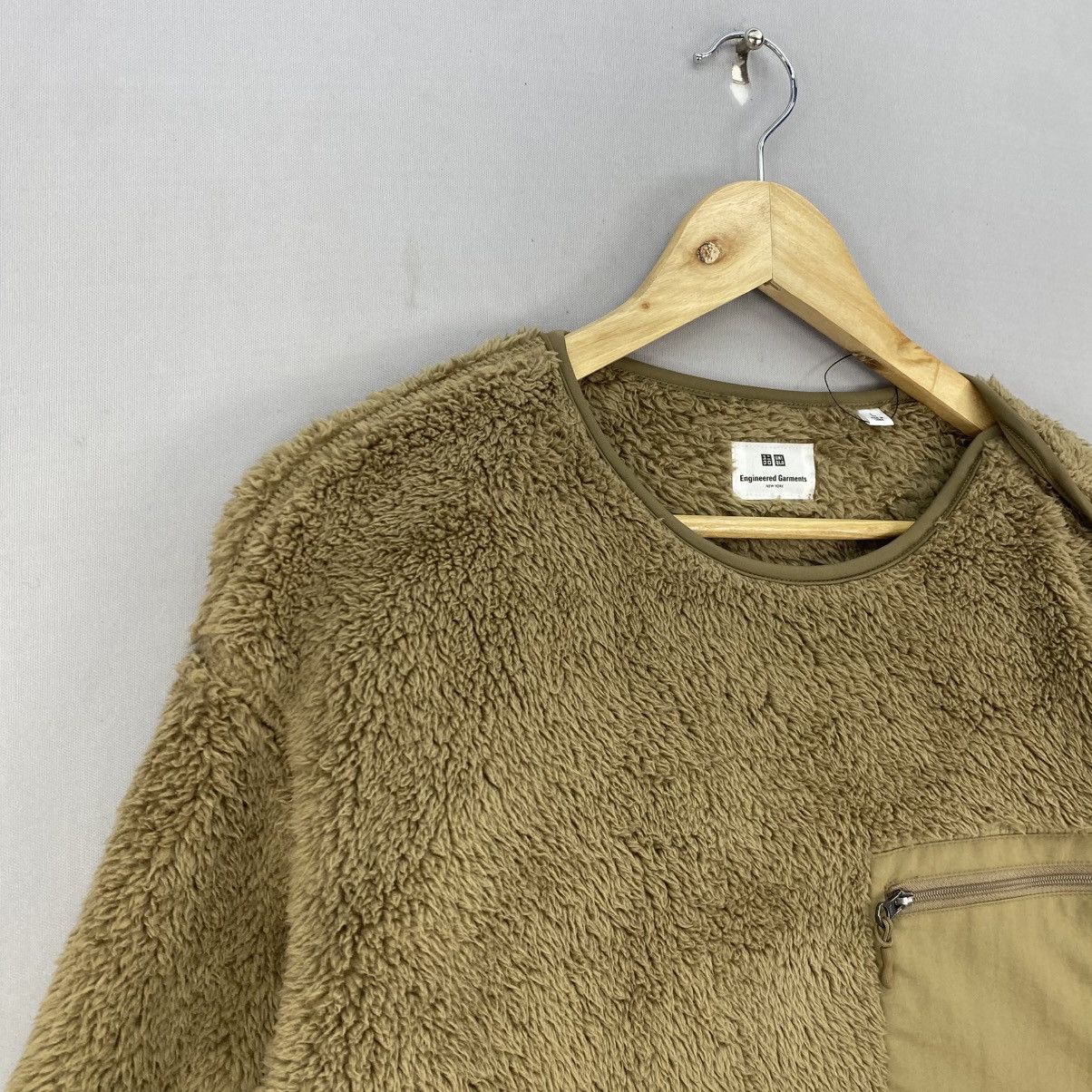 Japanese Brand ⁠Uniqlo Brown Fleece Crewneck Utility Pocket Size US L / EU 52-54 / 3 - 2 Thumbnail