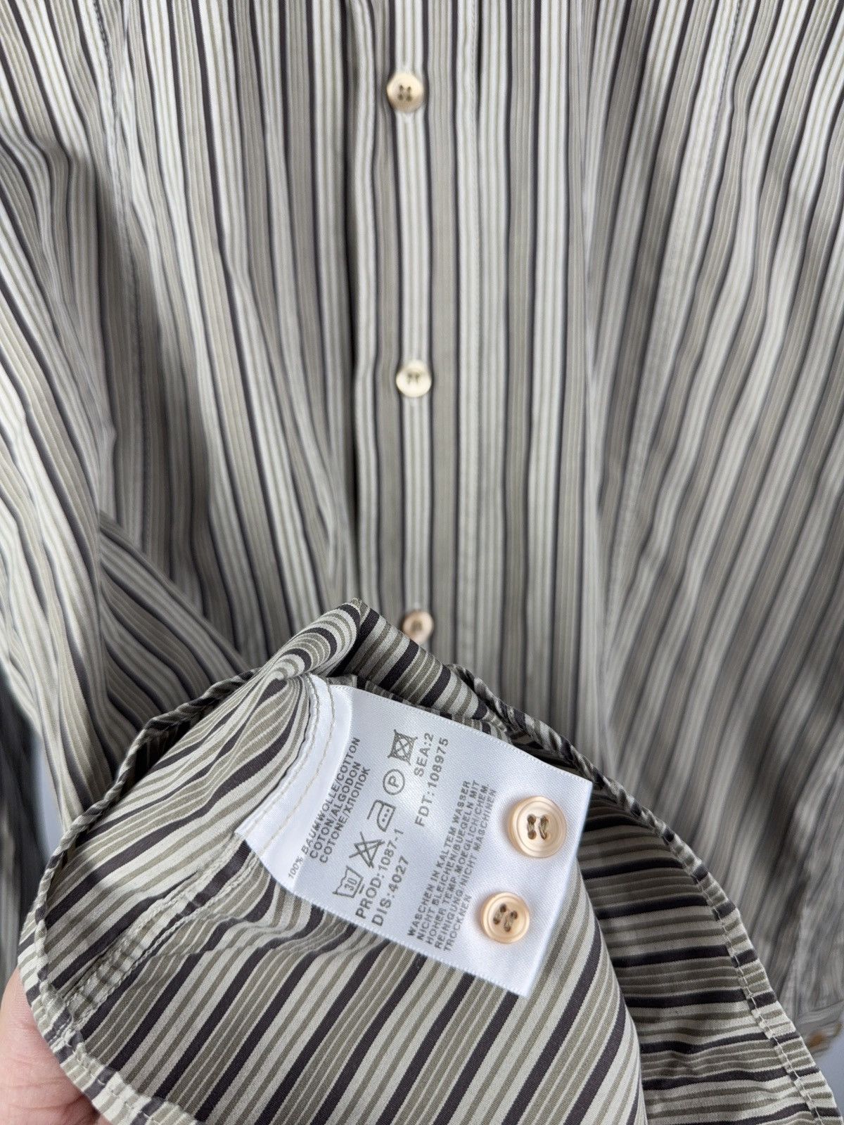 Hugo Boss Vintage 00s Luxury Hugo Boss Designer Striped pattern Shirt Size US M / EU 48-50 / 2 - 6 Thumbnail