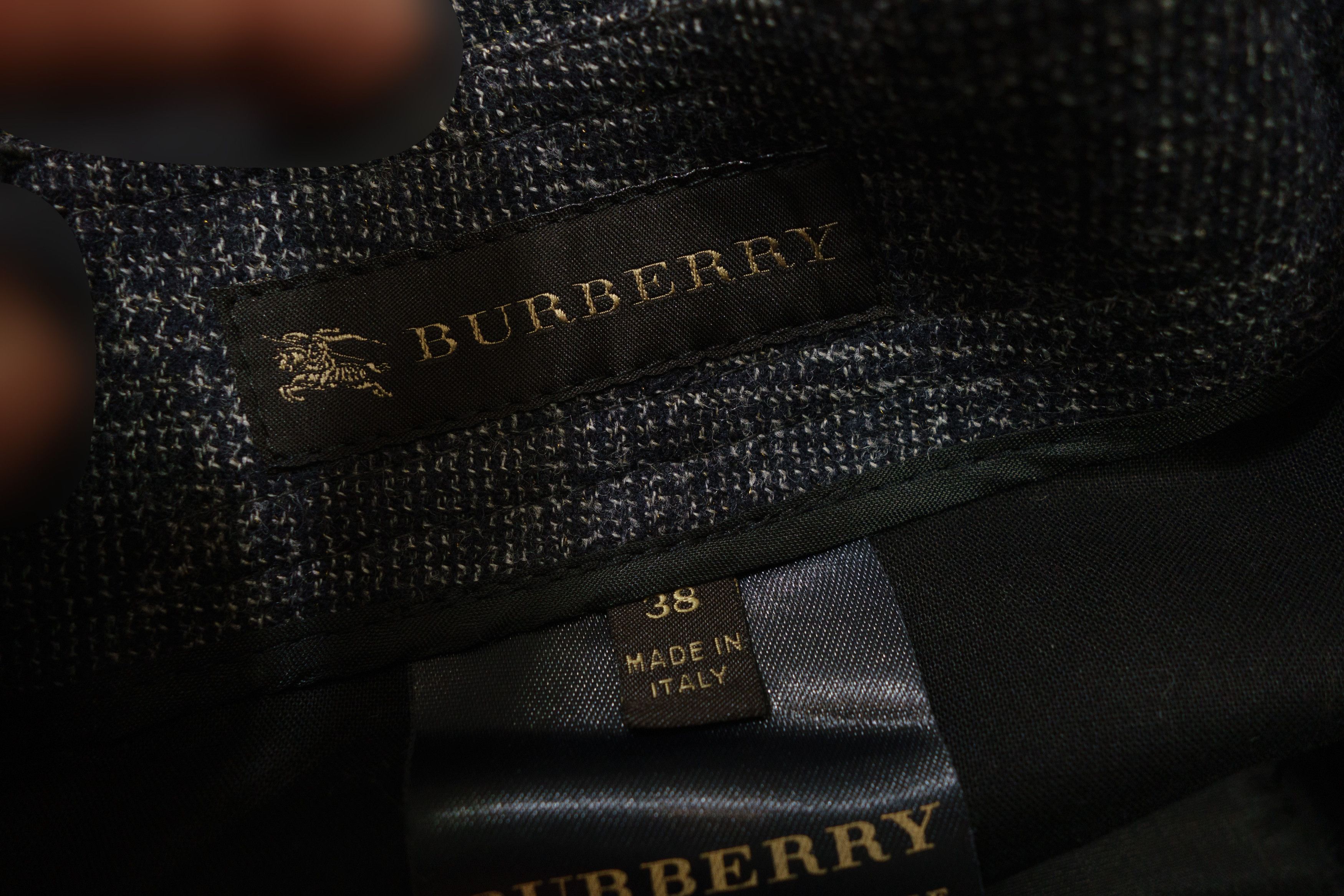Burberry Prorsum Wool Herringbone Tweed Plaid Waistband Dress Pants Size 26" / US 2 / IT 38 - 7 Thumbnail