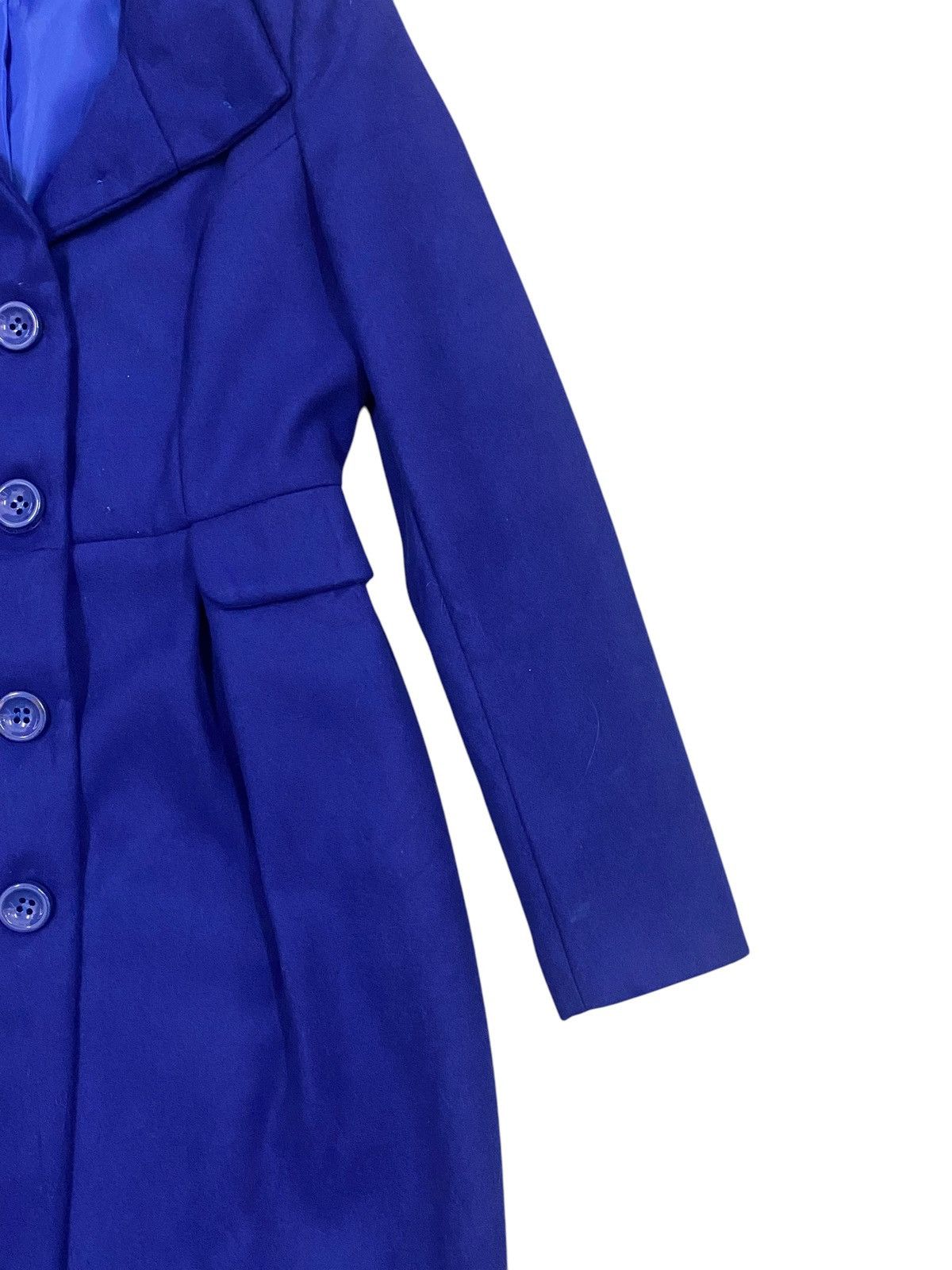 Other Sandro Ferrone Roma Wool Coat Jacket Blue Size M / US 6-8 / IT 42-44 - 3 Thumbnail