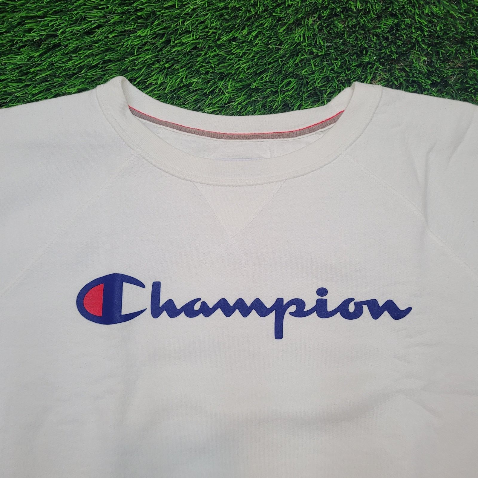 Champion Champion Script Logo Sweatshirt Medium (Tag Large) Y2K Style Size US M / EU 48-50 / 2 - 2 Thumbnail
