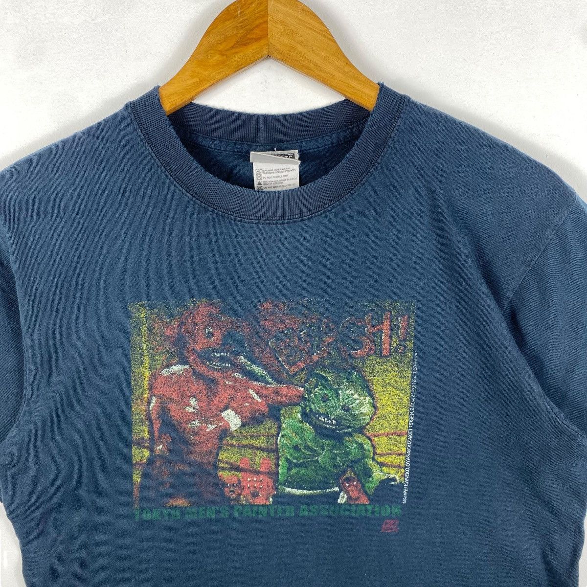 Japanese Brand Vintage Tokyo Men's Painter Association Graphic Faded Size US M / EU 48-50 / 2 - 2 Thumbnail