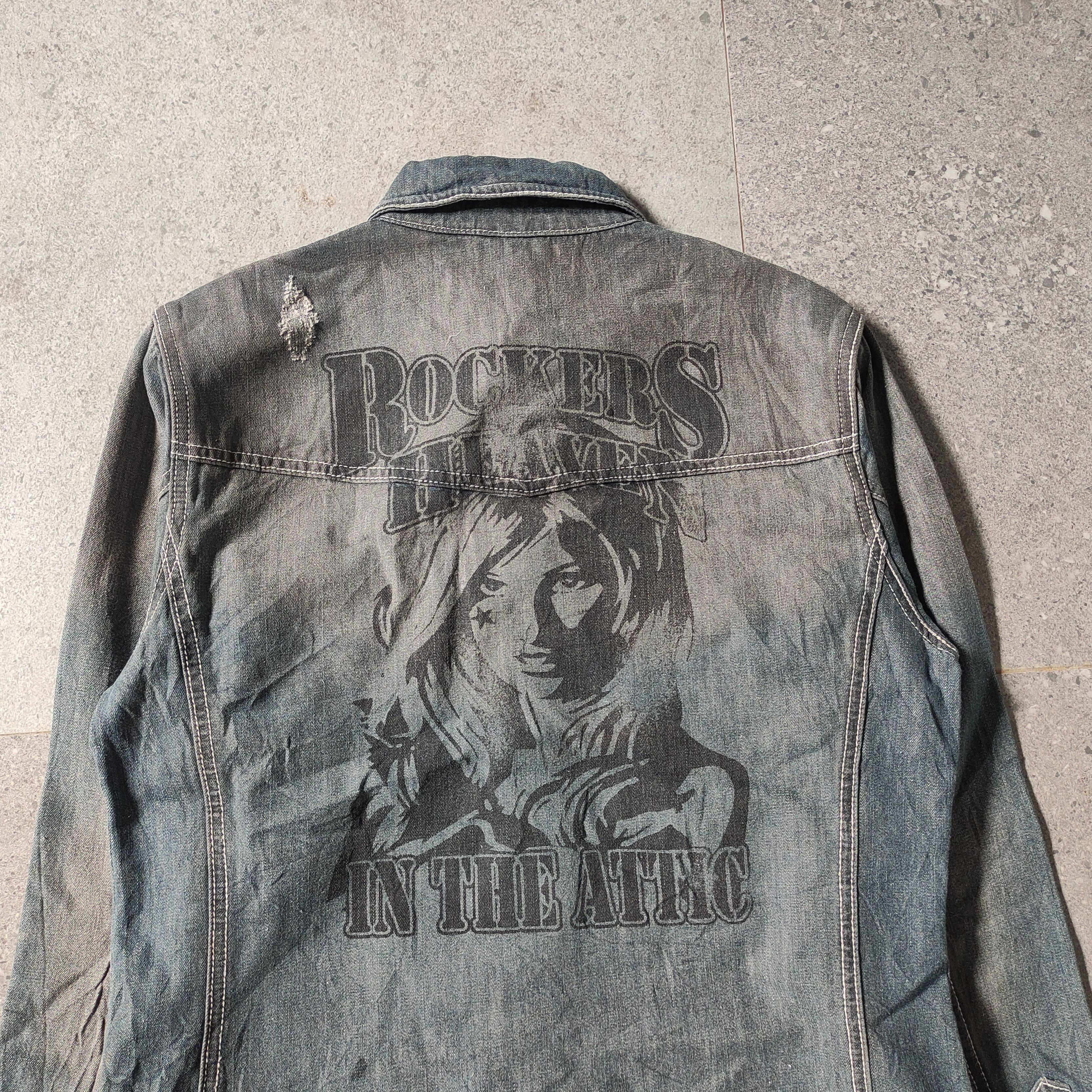 If Six Was Nine In The Attic "ROCKERS" Mud Wash Vkei 2000s Size US M / EU 48-50 / 2 - 4 Thumbnail