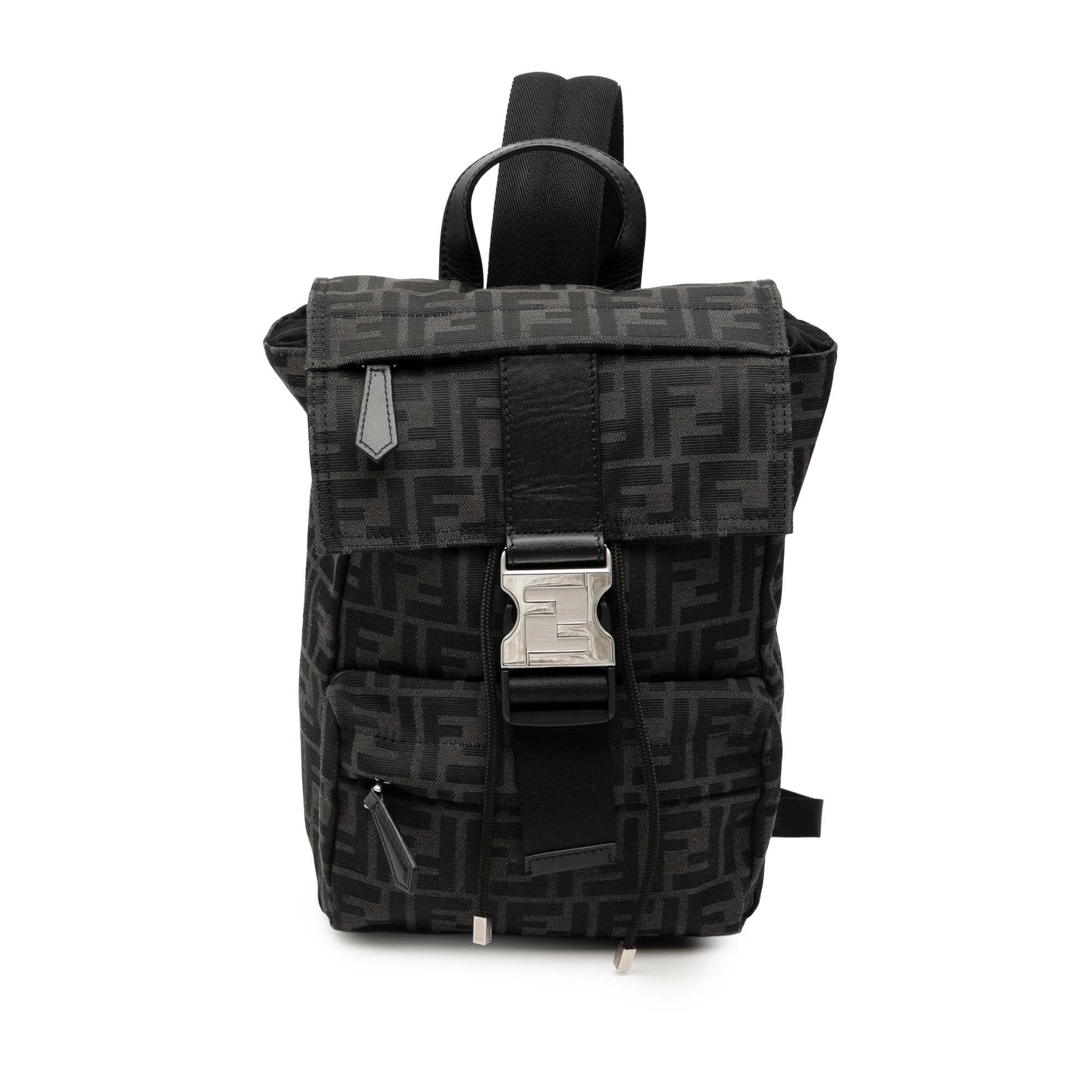 Fendi Small Zucca Canvas Fendiness Backpack Size ONE SIZE - 1 Thumbnail