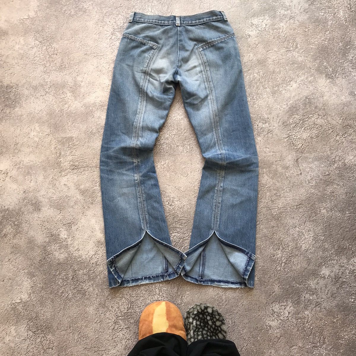 Vintage Vintage 90s Levis Baggy Wide Leg Faded Jeans Skate Logo 27 Size 27" / US 4 / IT 40 - 8 Thumbnail