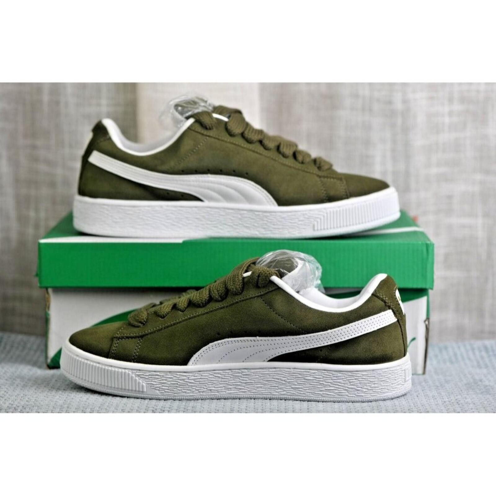 Puma PUMA Suede XL | Dark Oliver/Puma White | 395205-13 Size US 9 / EU 42 - 8 Thumbnail