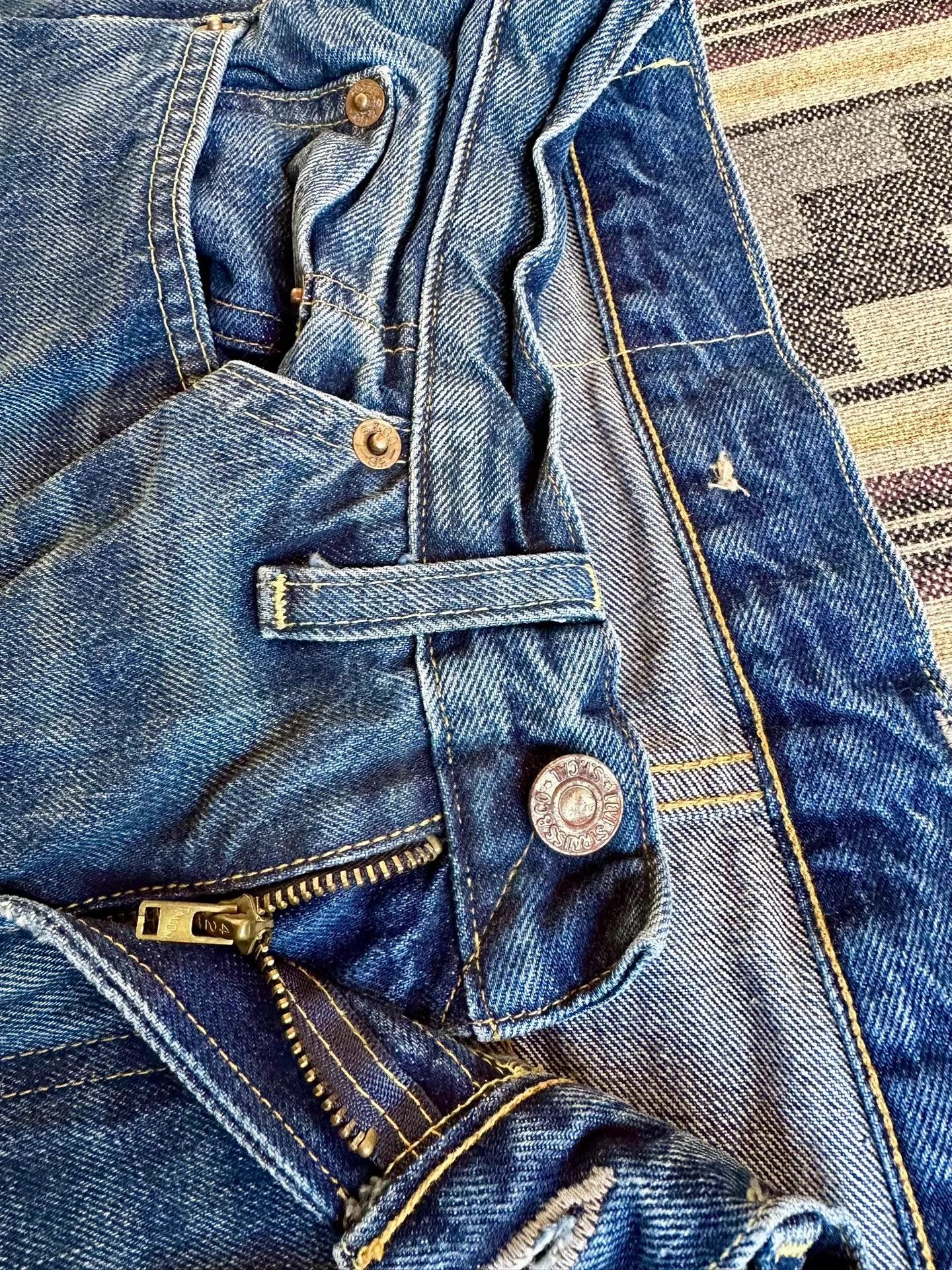 Levi's Levi's LVC 1954 501ZXX 30x34 Heavy Wash Selvedge Jeans Size US 30 / EU 46 - 3 Thumbnail