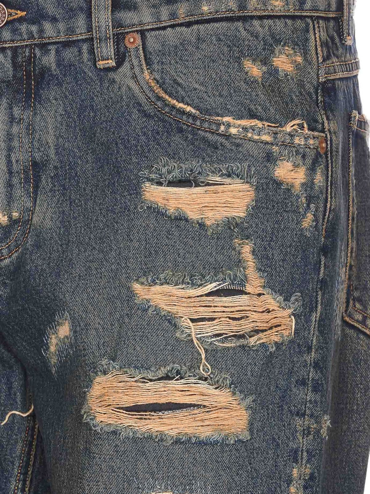 Dolce & Gabbana o1y0125 Logo Jeans in Blue Size US 30 / EU 46 - 3 Thumbnail