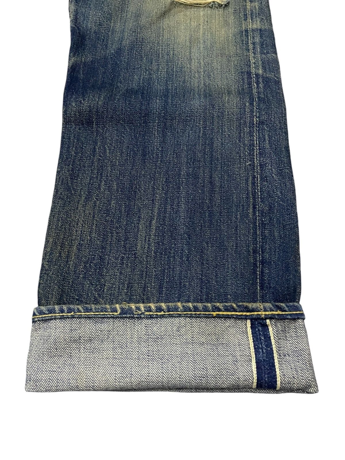 Kapital × Sugar Cane × Toyo Enterprises Vintage Sugar Canes 140z Hemp Green Selvedge Mud Wash Jeans Size US 29 - 10 Thumbnail