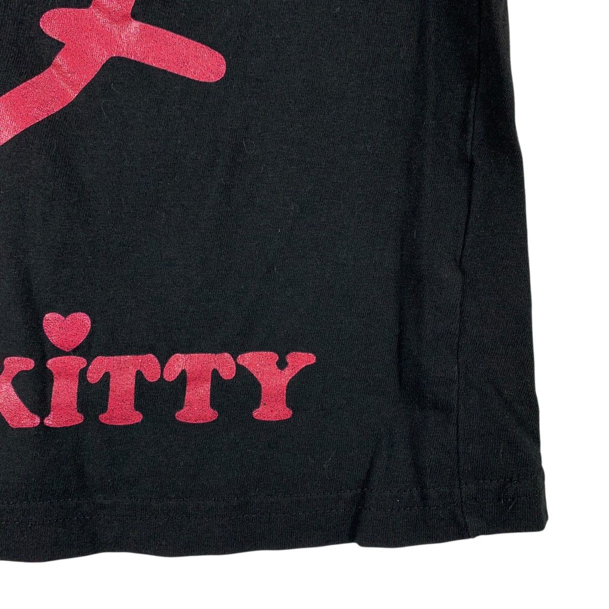 Anime Official Sanrio Hello Kitty Pink Glitter Graphic Tee Size US M / EU 48-50 / 2 - 8 Thumbnail