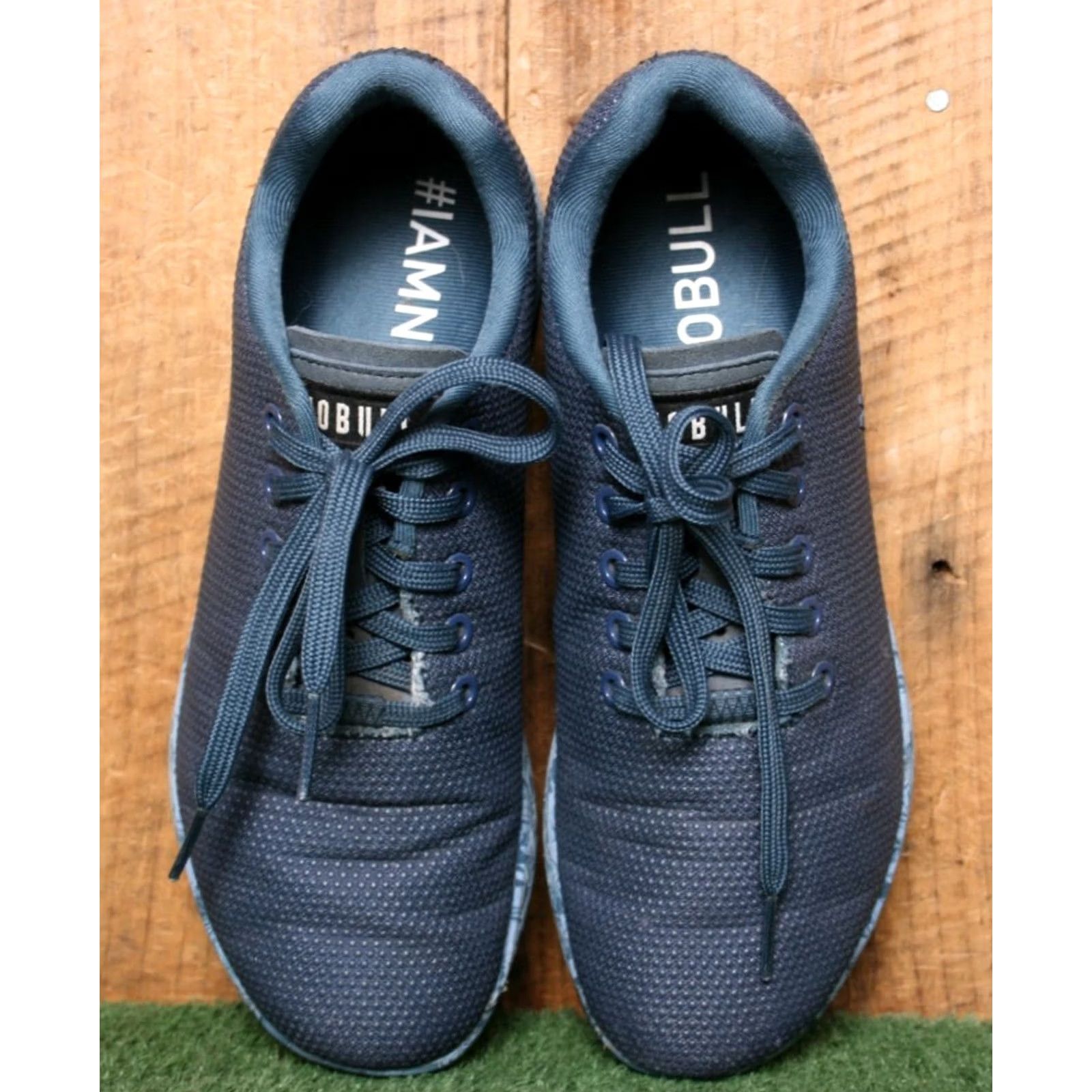 Vintage NOBULL Outwork Edge Blue Trainers Unisex Adults Sneaker Low Top Lace Up 7.5 9 Shoes Mens Womens Girls Boys Size US 7 / IT 37 - 4 Thumbnail
