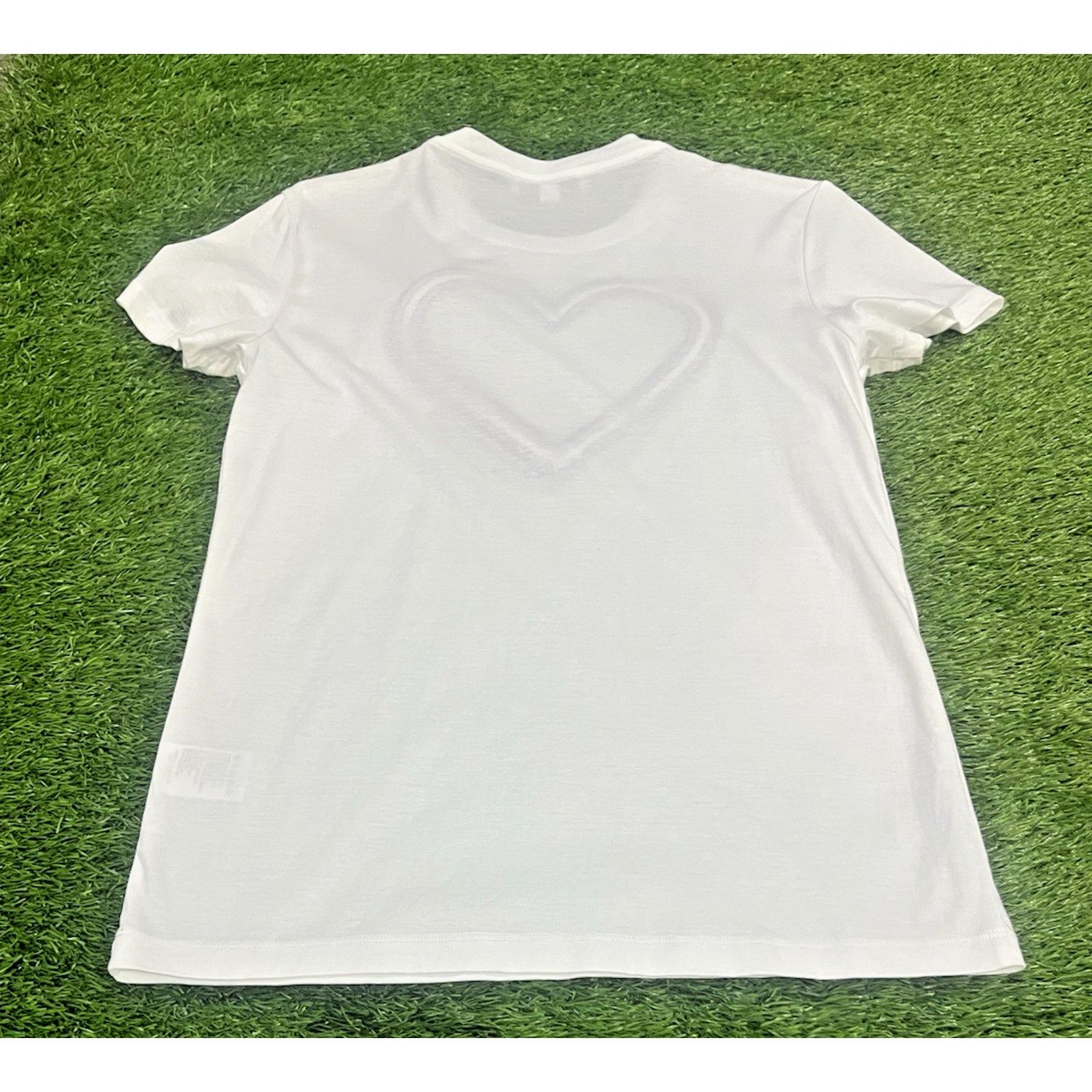 Carven Carven Embroidered Heart White Short Sleeve T-Shirt Size S Size S / US 4 / IT 40 - 3 Thumbnail