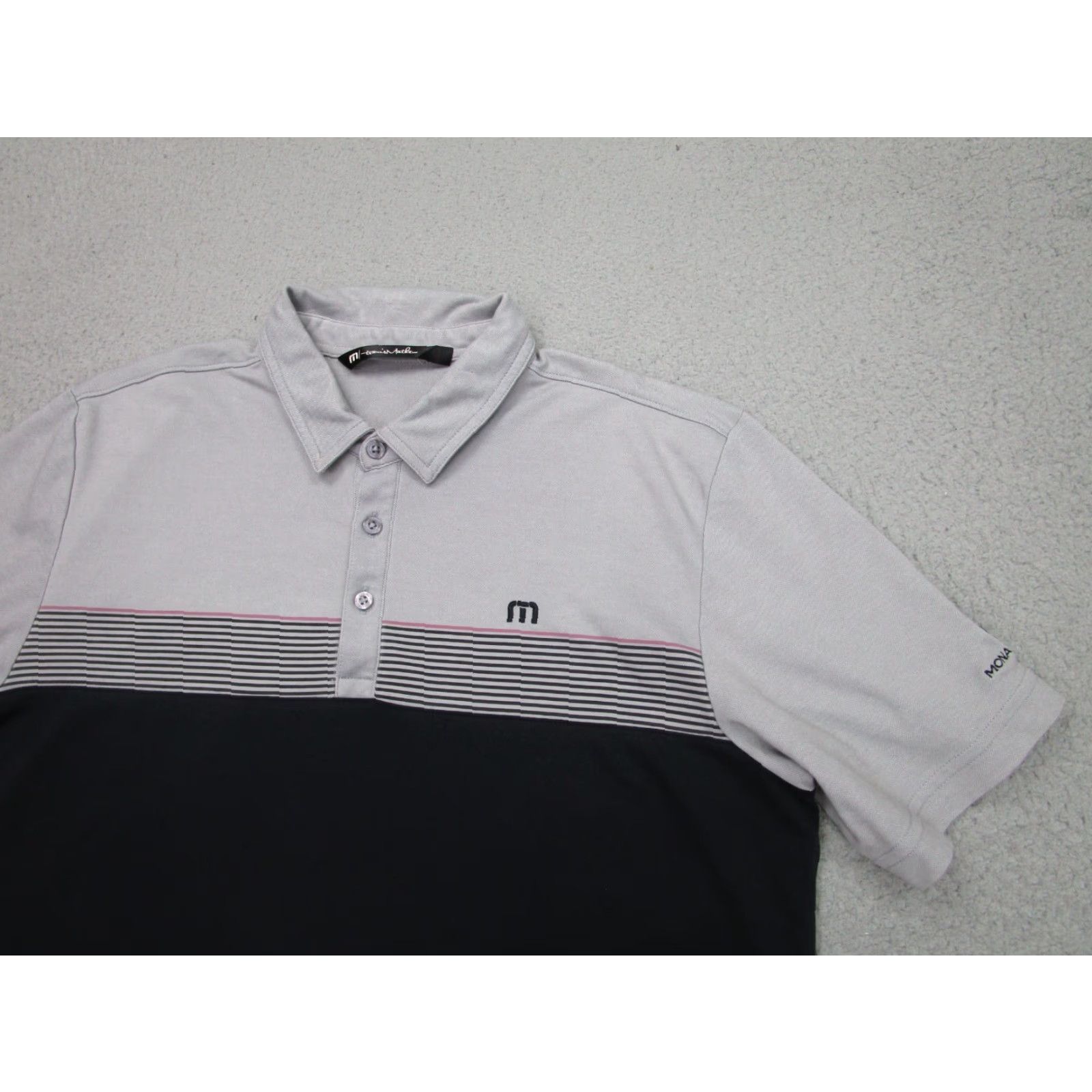 TravisMathew Travis Mathew Shirt Mens Large Gray Black Polo Golf Monarch Beach Country Club Shirt Mens Large Gray Black Polo Golf Monarch Beach Country Club Size US L / EU 52-54 / 3 - 3 Thumbnail