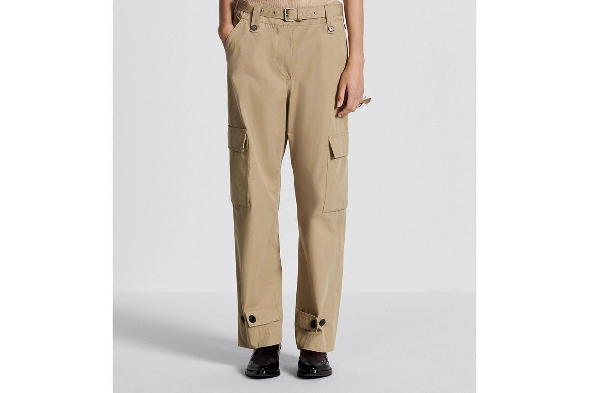 Dior o1bcso1str0225 Belted Cargo Pants in Beige Size 26" / US 2 / IT 38 - 7 Thumbnail
