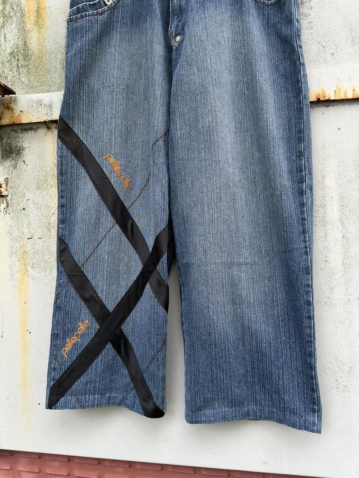 Pelle Pelle 👹Vintage PELLE PELLE Y2k Baggy Jeans Size US 36 / EU 52 - 8 Thumbnail