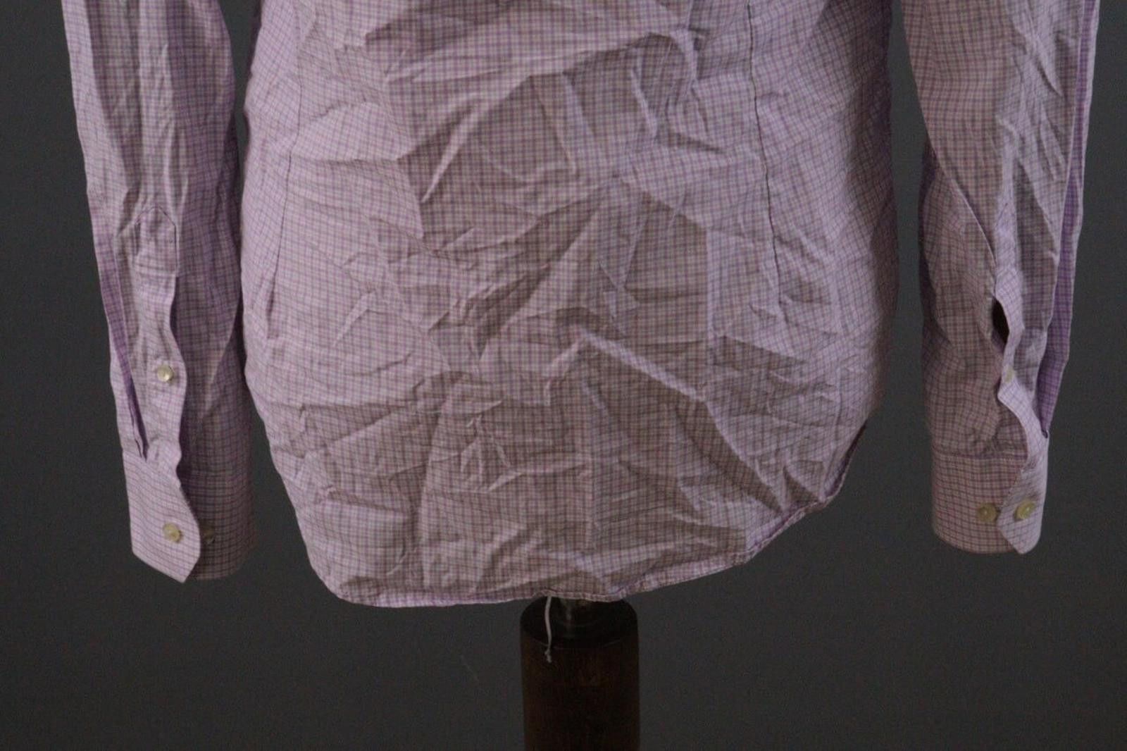 Eton Eton Slim Fit Pink Check Button Down Shirt Size 40 / 15.75 Size US L / EU 52-54 / 3 - 10 Thumbnail