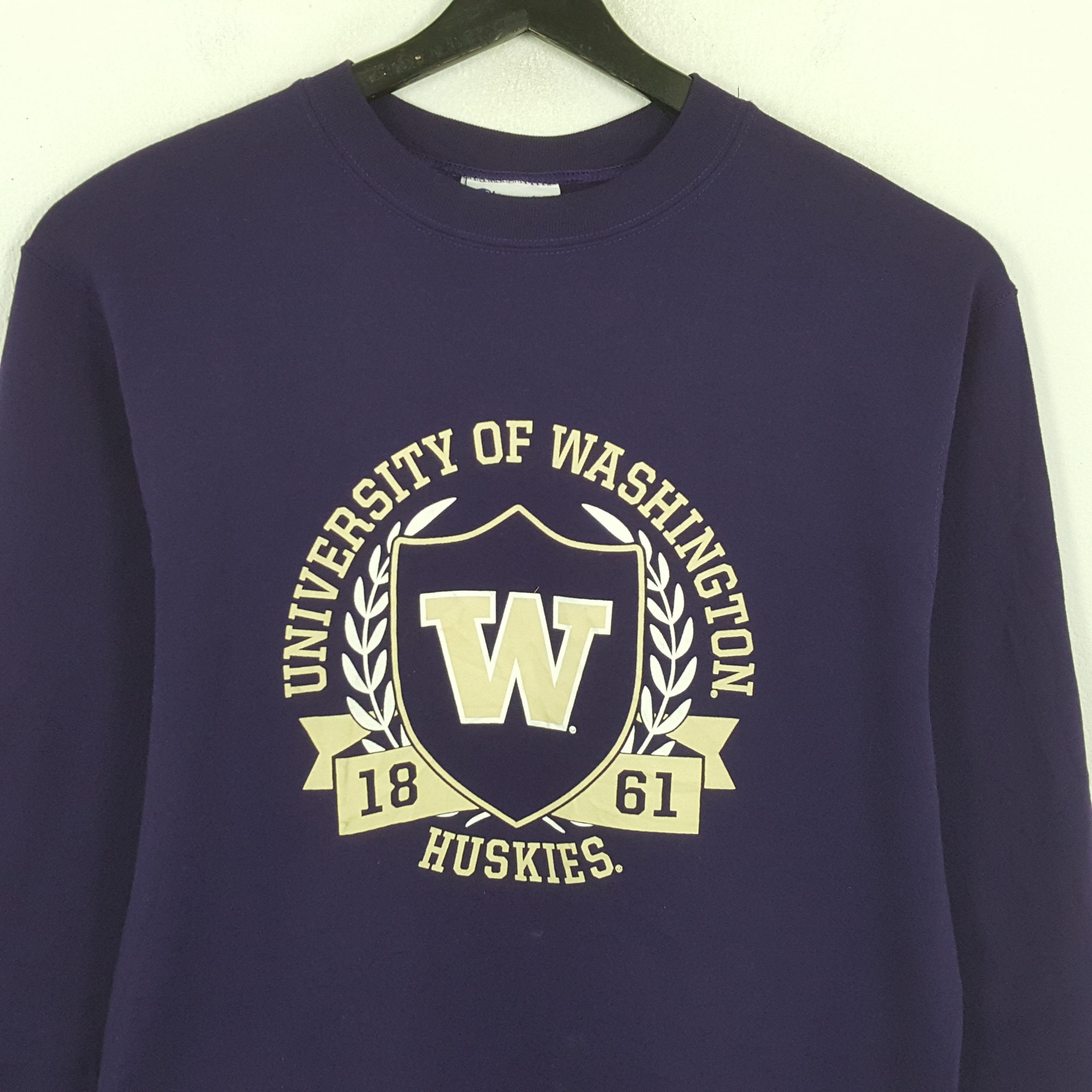 Champion × Vintage UNIVERSITY OF WASHINGTON HUSKIES CHAMPION Sweatshirt Size US M / EU 48-50 / 2 - 2 Thumbnail