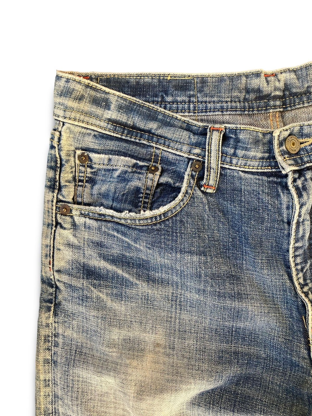 Japanese Brand Vintage 90s Kaihara Japanese Denim Size US 33 - 6 Thumbnail
