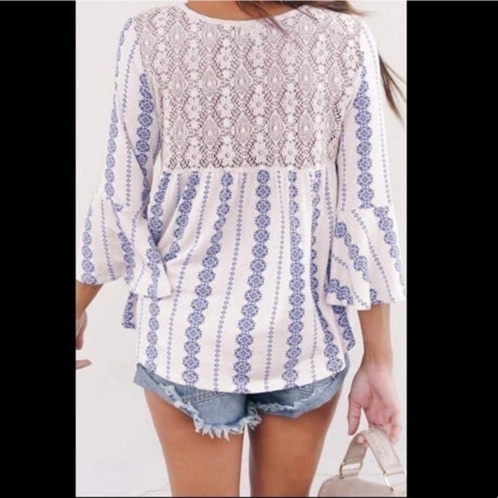 Designer Boho Top​ NWT​​​ Size M / US 6-8 / IT 42-44 - 2 Thumbnail