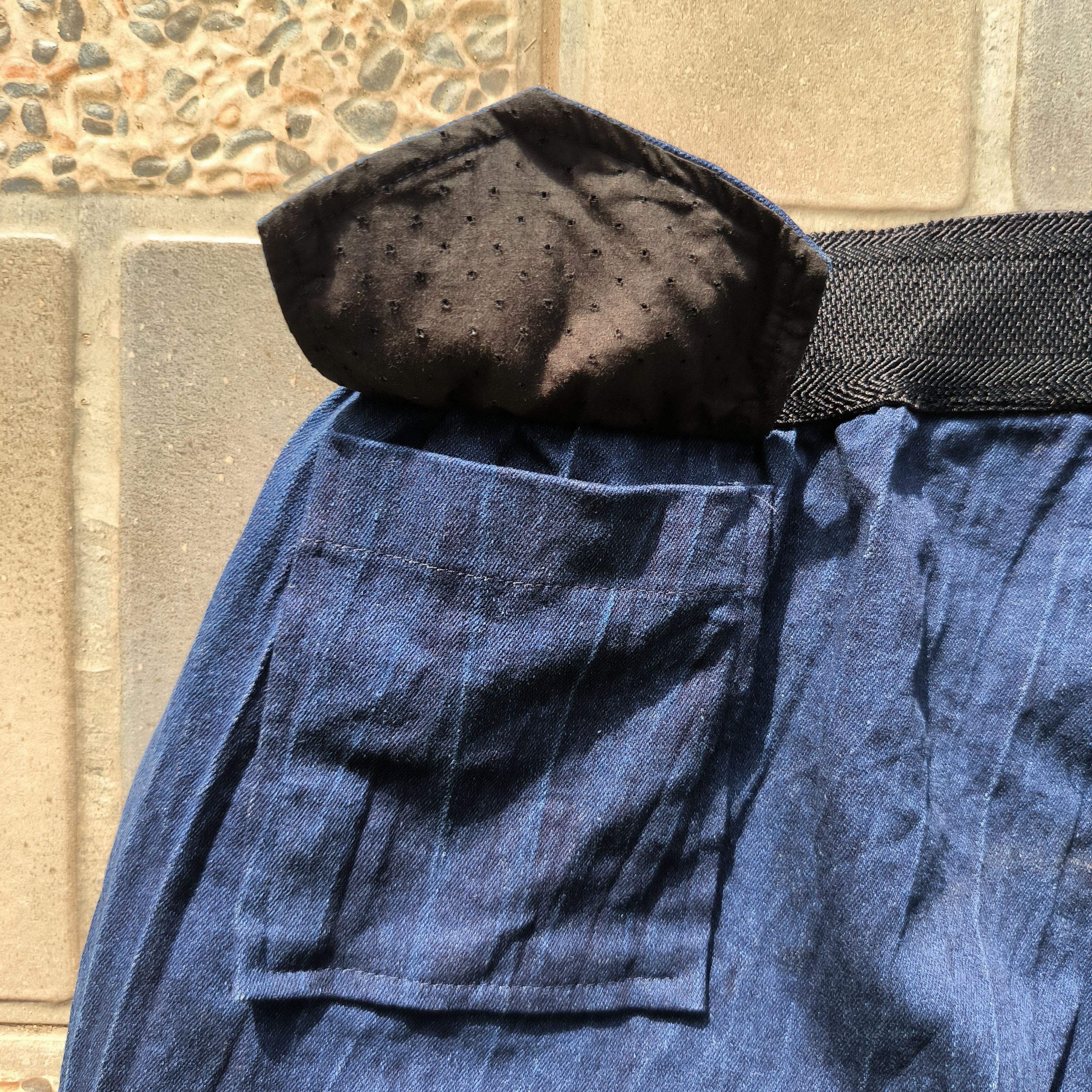 Japanese Brand THEILMA Denim Hybrid Wide Pants Size 24" / US 00 / IT 34 - 8 Thumbnail