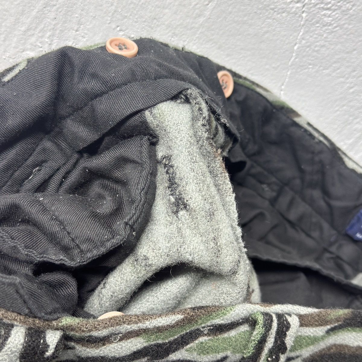 Vintage 80s Woolrich Shadow Bark Wool Camo Pants ERD Grunge ERL Size US 36 / EU 52 - 14 Thumbnail