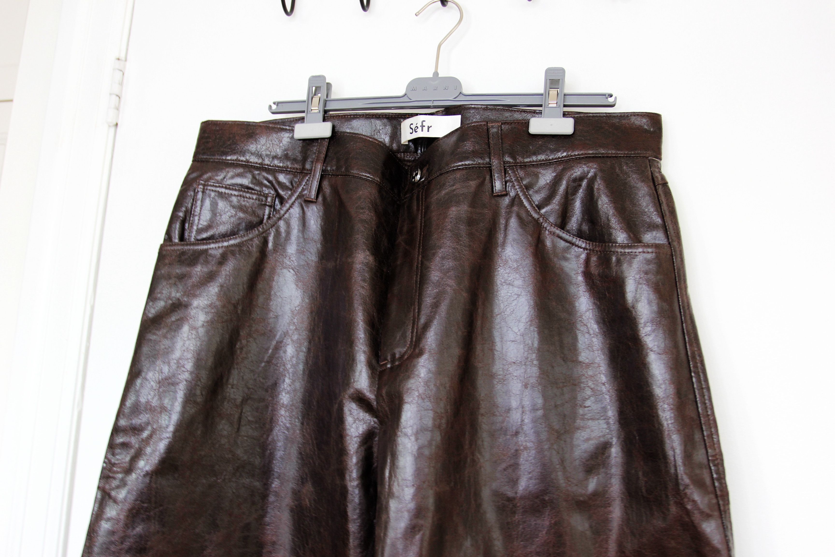 Sefr BNWT AW25 SEFR NASEDO COATED DARK TECH PANTS 36 Size US 36 / EU 52 - 4 Thumbnail