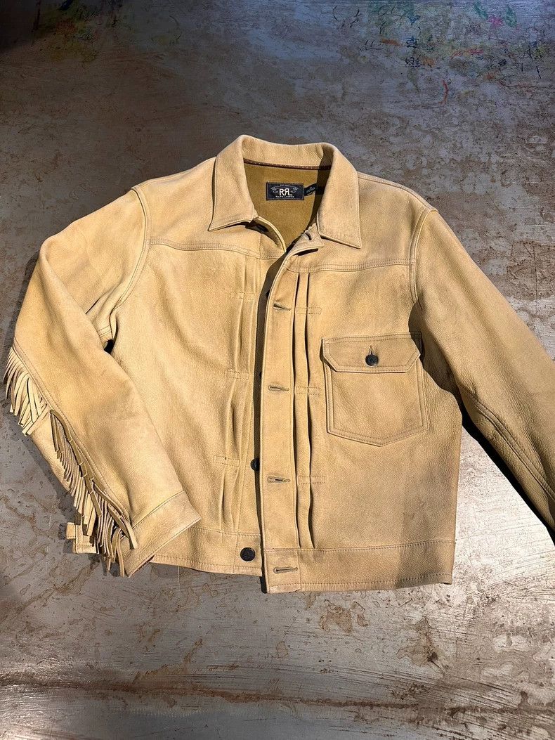 RRL Ralph Lauren RRL Ralph Lauren Make old deer leather jacket with Indian Size US M / EU 48-50 / 2 - 2 Thumbnail