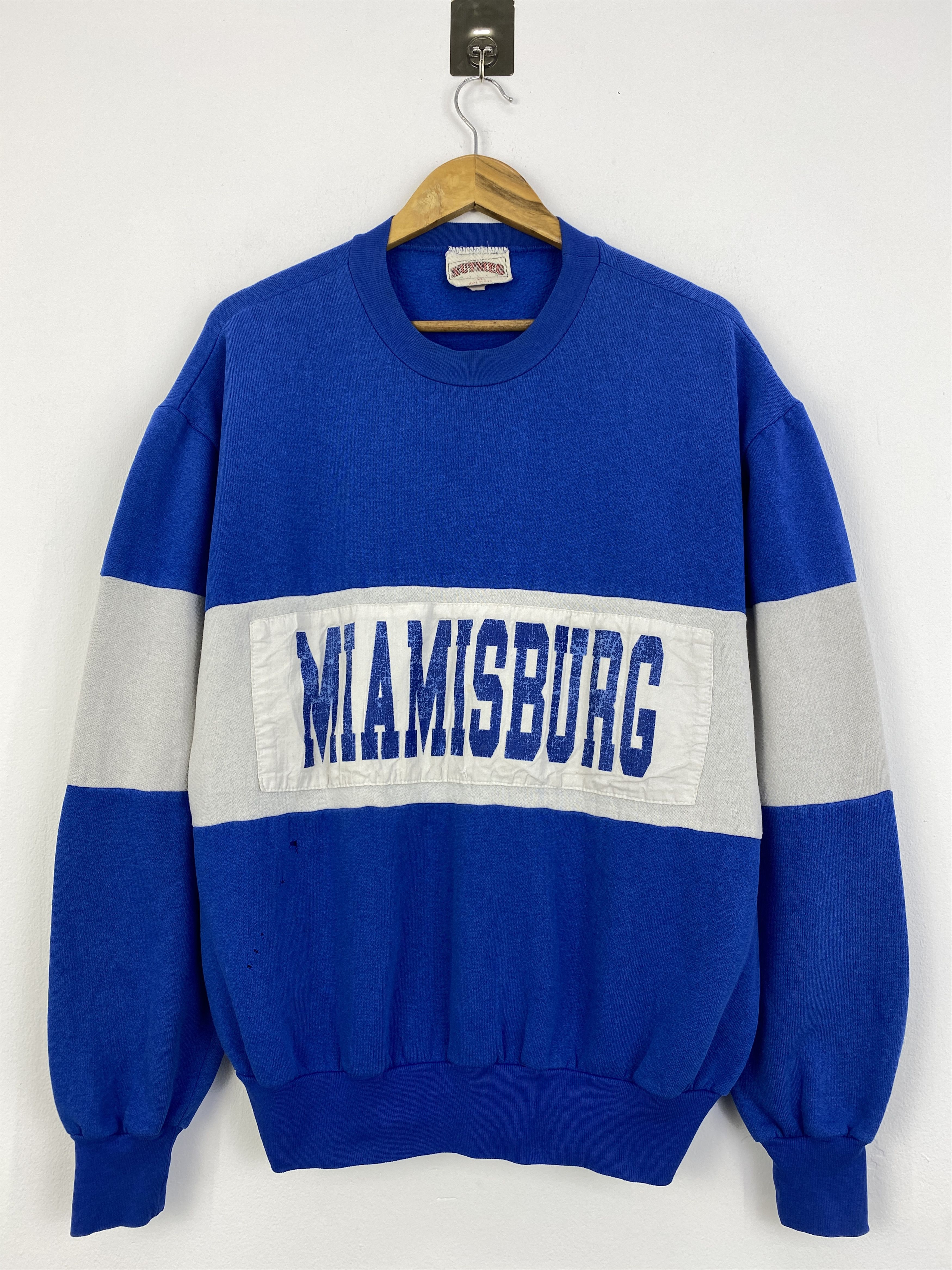 Nutmeg × Vintage Vintage 90s Nutmeg Miamisburg Spellout Sweatshirt SH0036 Size US XL / EU 56 / 4 - 1 Thumbnail