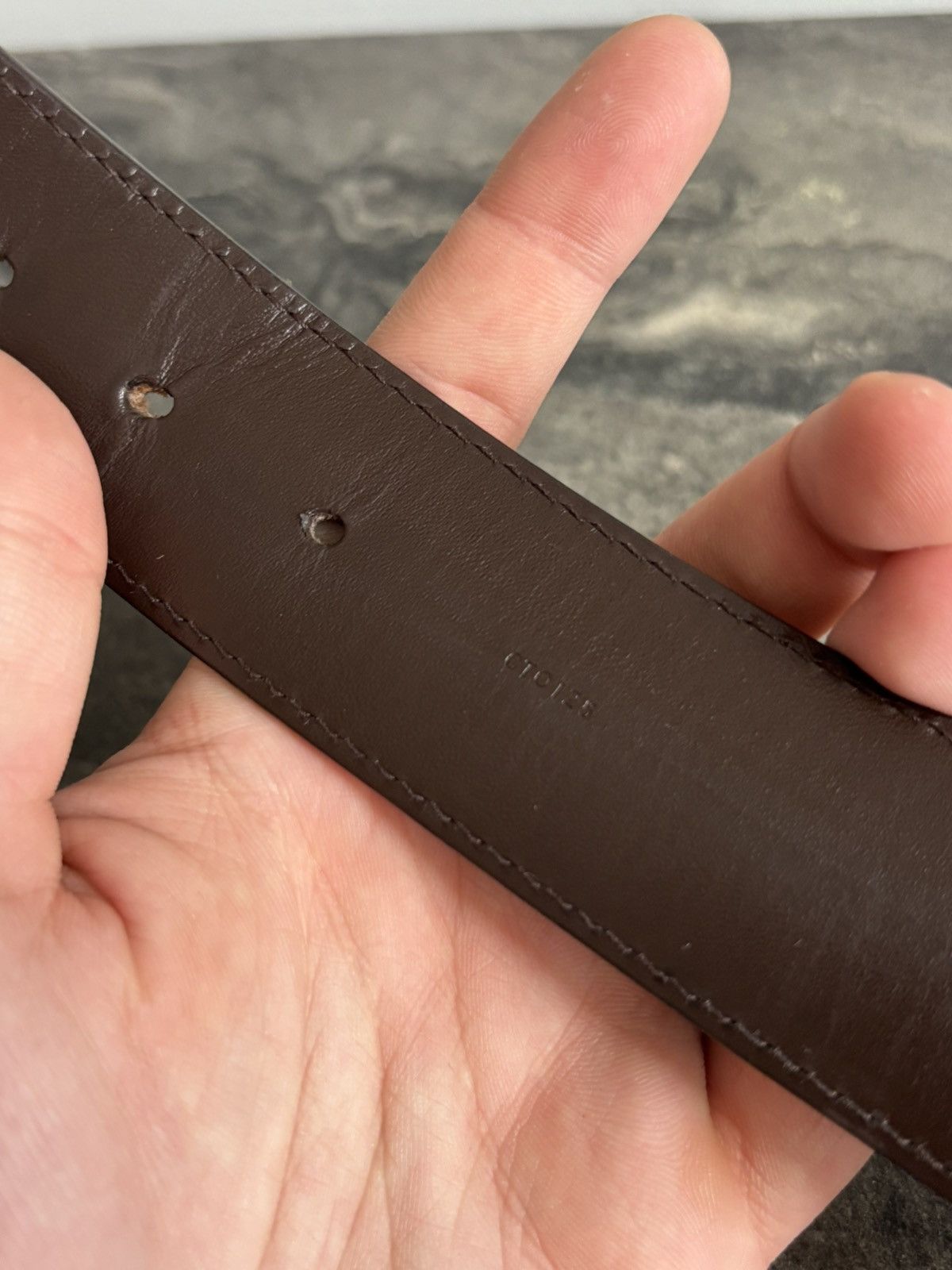 Louis Vuitton Louis Vuitton LV Damier belt Size 40 - 9 Thumbnail