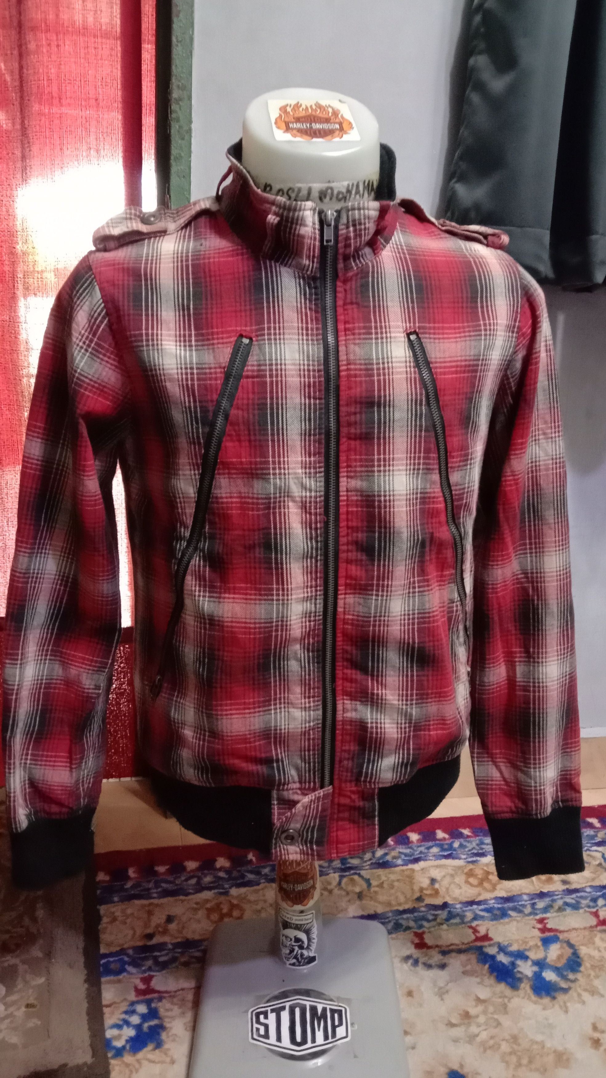Japanese Brand Japanese Punk Tartan Jacket SLIPPIN Size US M / EU 48-50 / 2 - 2 Thumbnail