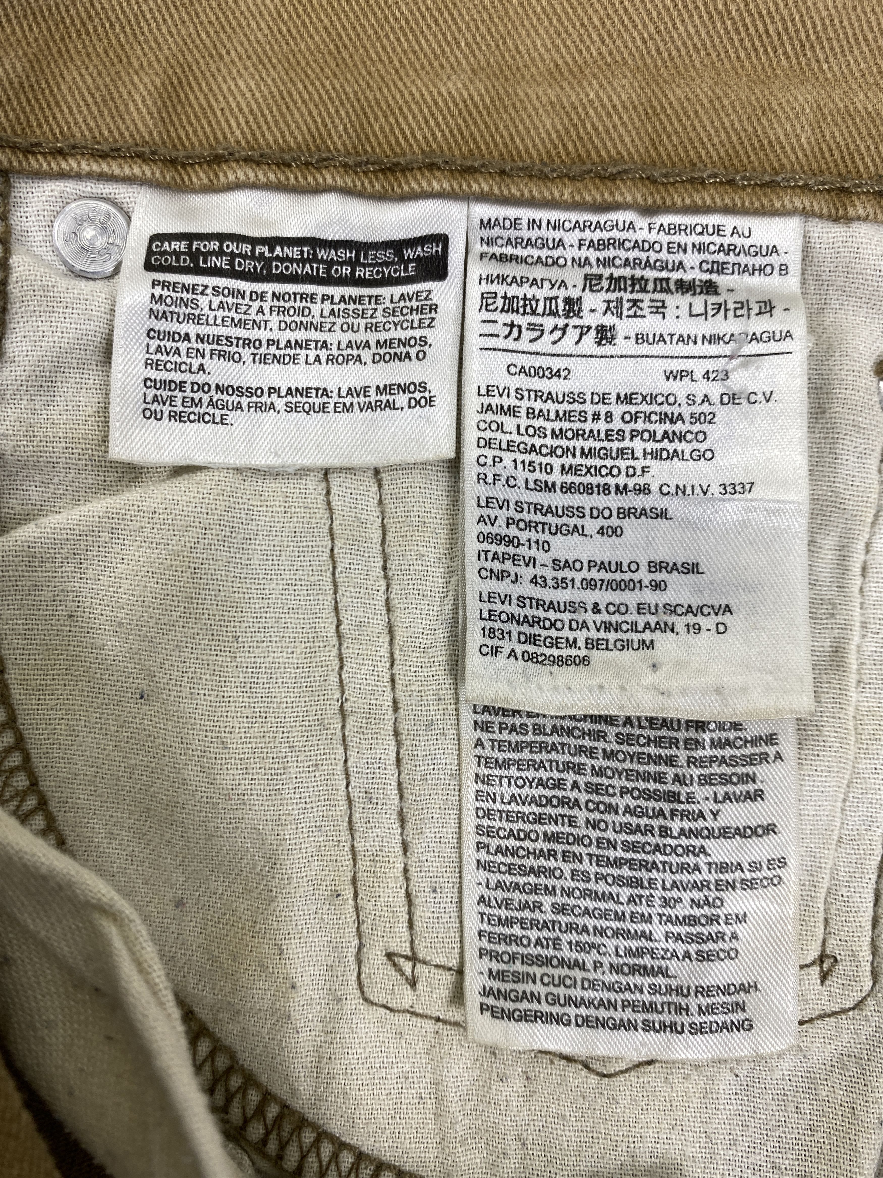 Levi's Brown Vintage Levi's 513 Jeans 36x31 Denim -JN1985 Size US 36 / EU 52 - 9 Thumbnail