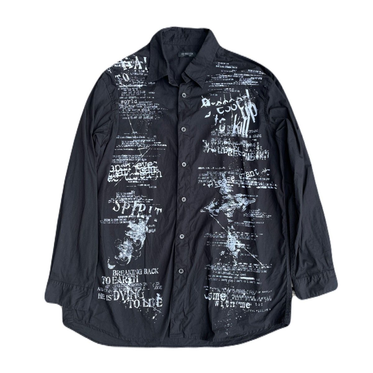 If Six Was Nine 2000s Japanese archive Vkei Dark Poem Button Up Shirts Y2K Size US XL / EU 56 / 4 - 2 Thumbnail