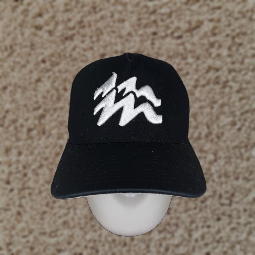 Vintage Pukka Inc. Hat Snap Back Adult One Size Black Embroidered 100% Cotton Solid Beach Outdoor Size ONE SIZE - 1 Thumbnail