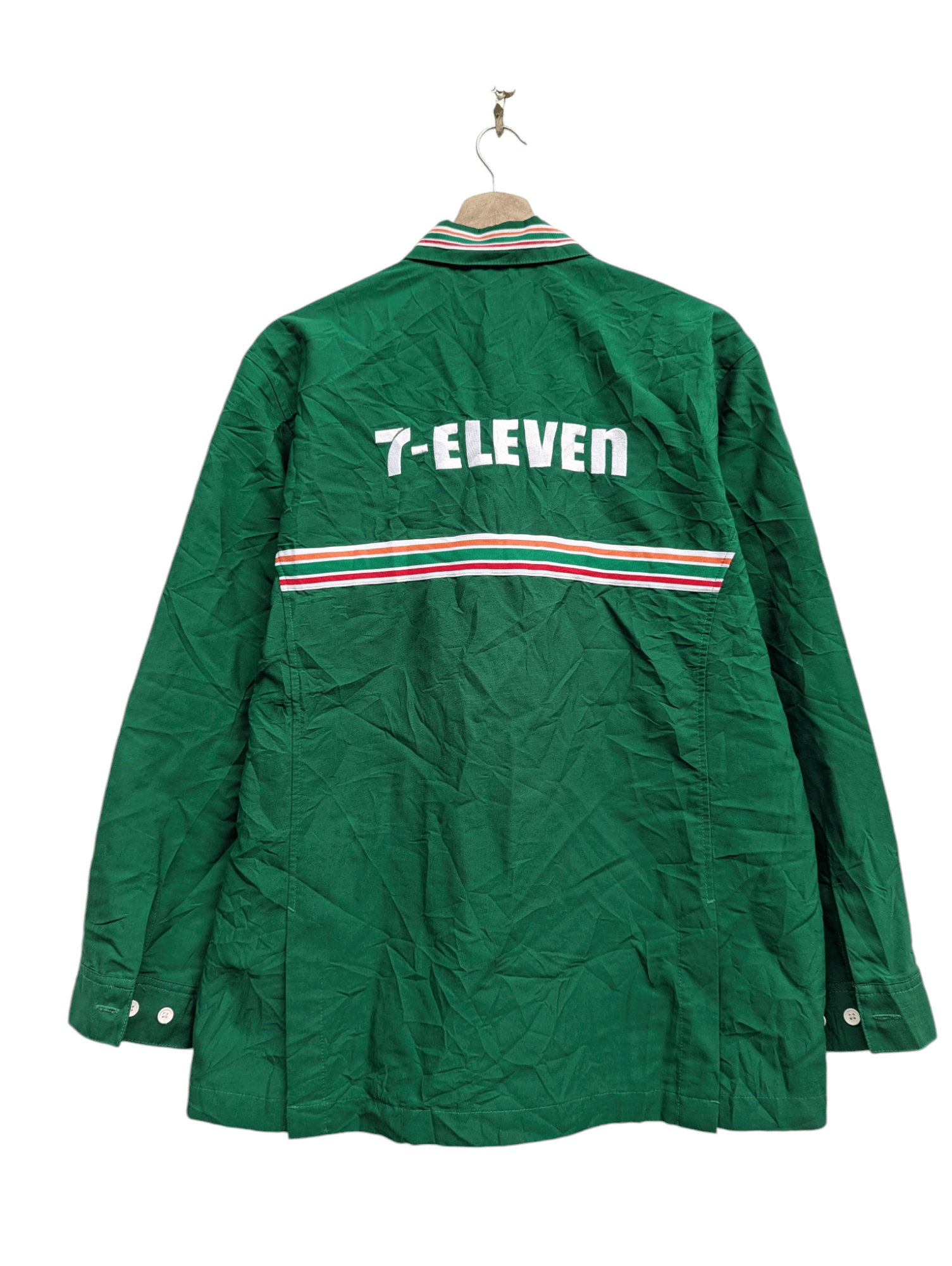 Vintage 7 ELEVEN FULL ZIPPER JACKET Size US L / EU 52-54 / 3 - 1 Thumbnail