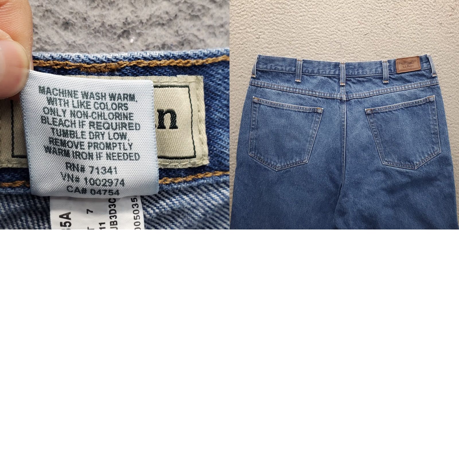 Vintage L.L. Bean Classic Fit Jeans Mens 38x29 Blue Denim Straight Stonewash Streetwear Size US 38 / EU 54 - 8 Thumbnail