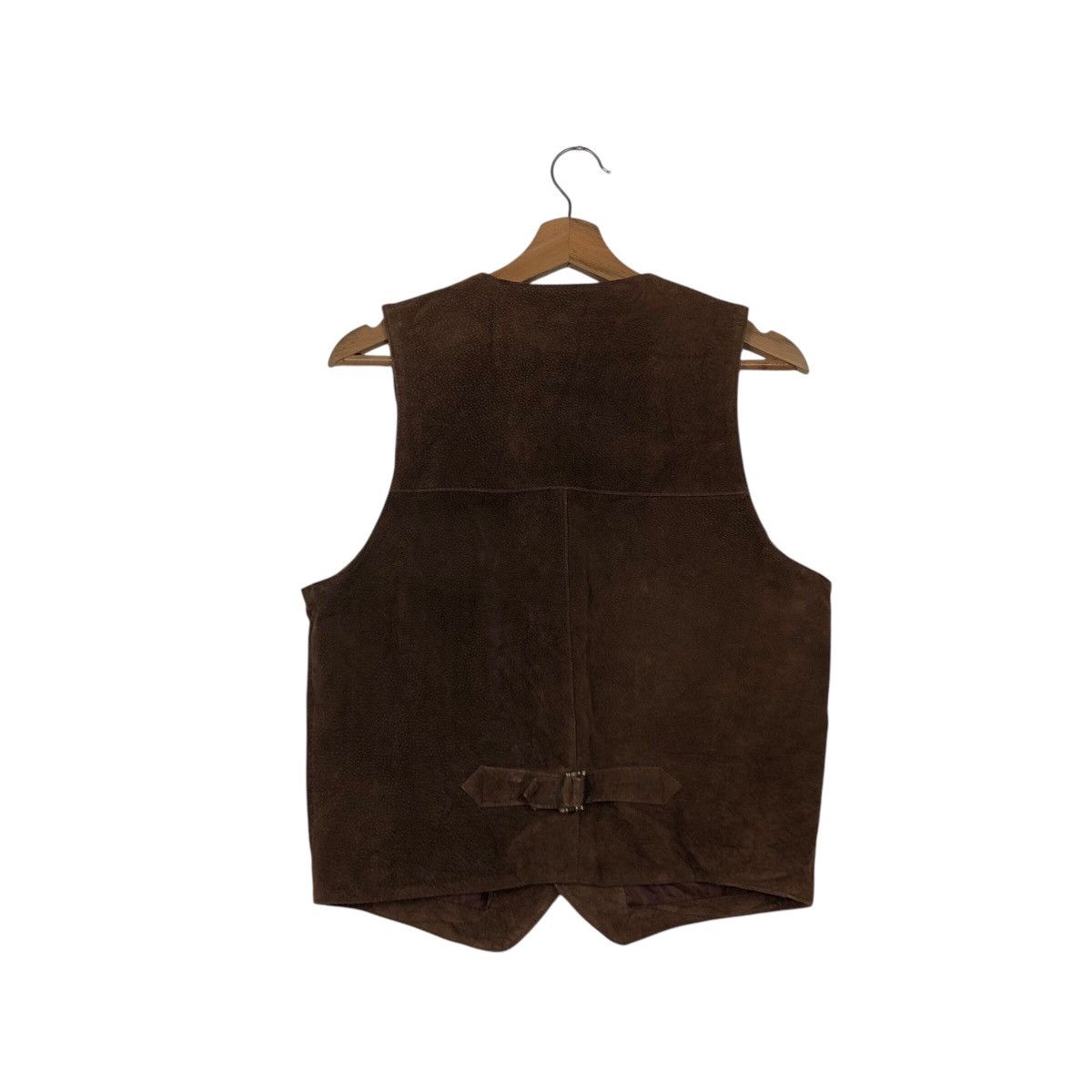 Japanese Brand 📌Vintage Utility Biker Vest Genuine Leather Red Skins Size US M / EU 48-50 / 2 - 9 Thumbnail
