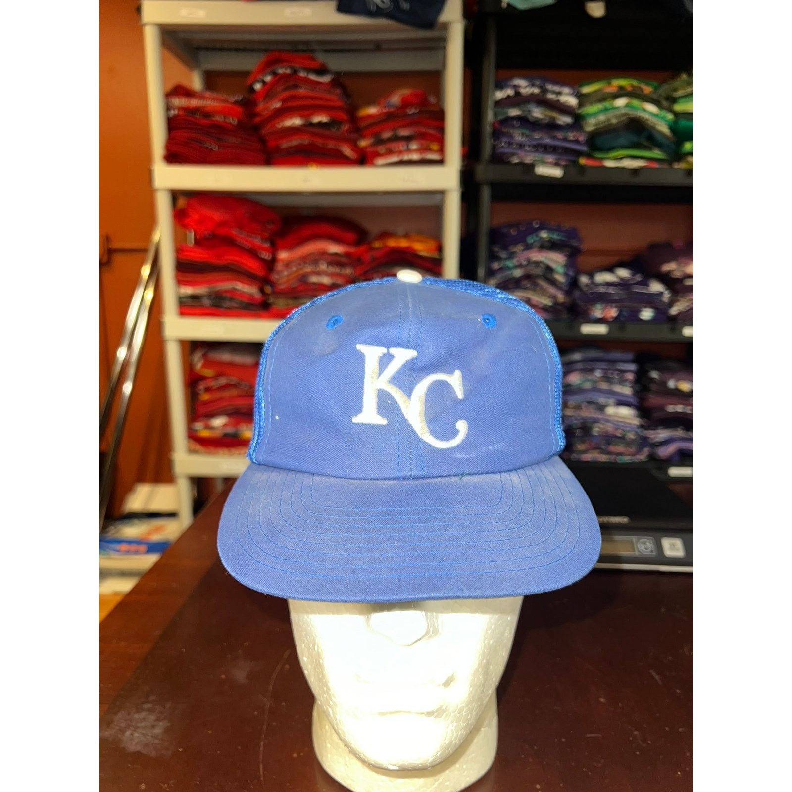 Vintage Vintage Kansas City Royals Hat Blue Twins MLB Snapback VTG Size ONE SIZE - 1 Thumbnail