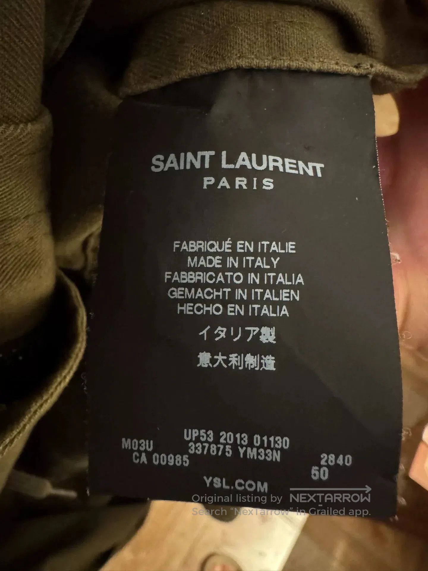 Saint Laurent Paris Saint Laurent 2014 Olive Green Military Coat. Size US M / EU 48-50 / 2 - 4 Thumbnail