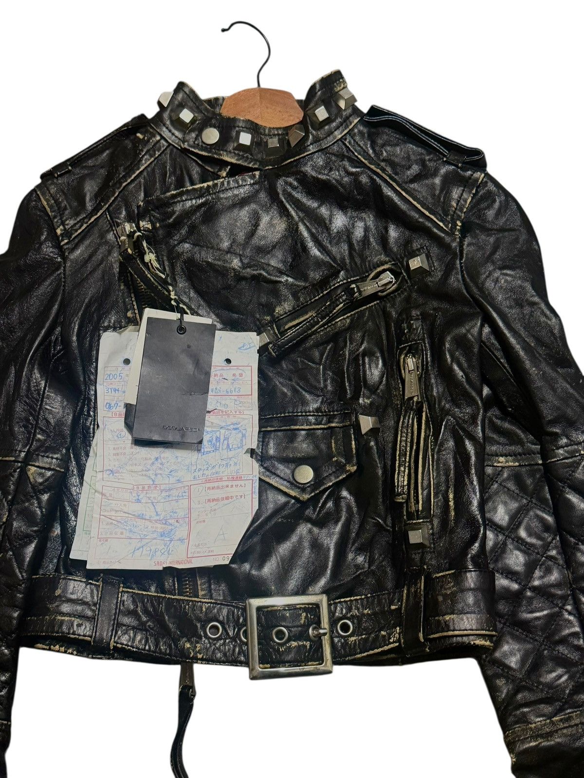 Dsquared2 Dsquared2 Fall 2005 Runway Studded Leather Jacket Size XS / US 0-2 / IT 36-38 - 6 Thumbnail