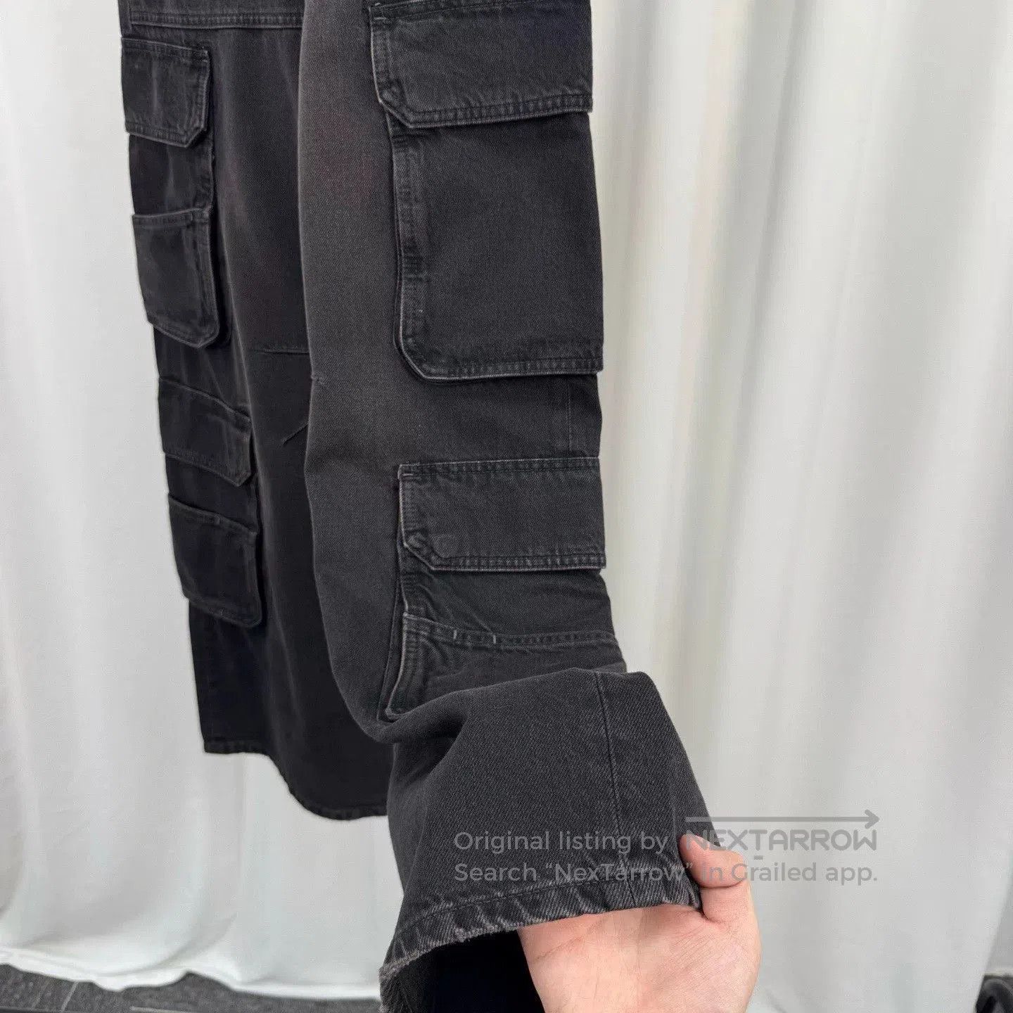 Diesel Diesel Black Washed Multi-Pocket Denim Pants. Size 24" / US 00 / IT 34 - 4 Thumbnail