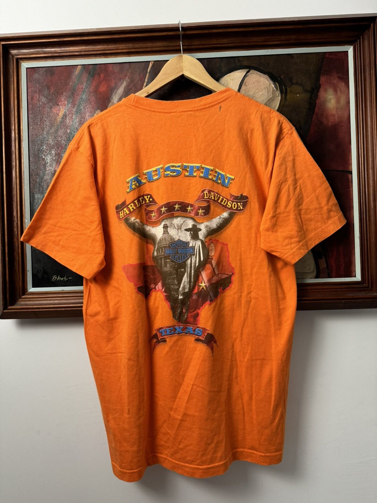 Harley Davidson Harley Davidson Vintage Y2k Tee Motor Cycles Austin Texas Size US M / EU 48-50 / 2 - 2 Thumbnail