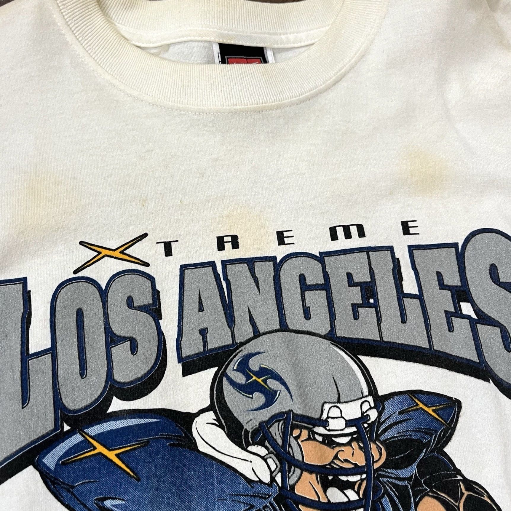 Nike VINTAGE Nike Football T-Shirt XL Men White 2001 LA XFL Xtreme Sports Football Men's Size US XL / EU 56 / 4 - 3 Thumbnail